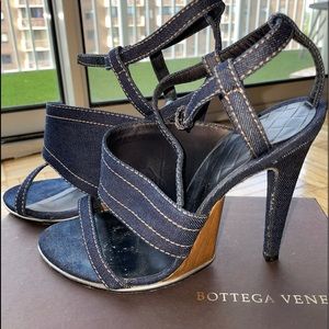Bottega Veneta denim sandals